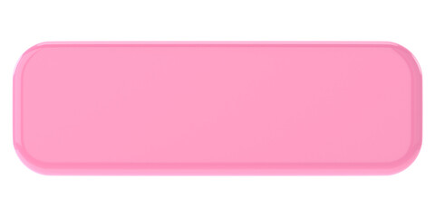 3D button. 3D illustration.