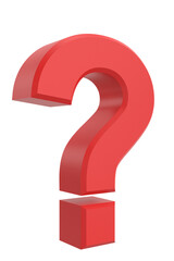 Question mark sign. 3D question mark.