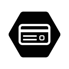 Billing, card, credit card icon design. Black vector design for web and mobile.