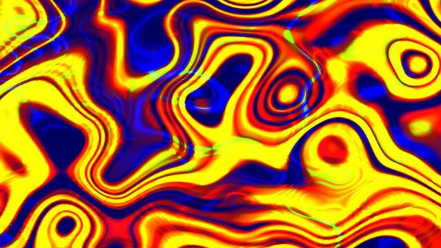 yellow and navy blue color smoke liquid background