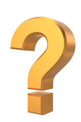 Question mark sign. 3D question mark.