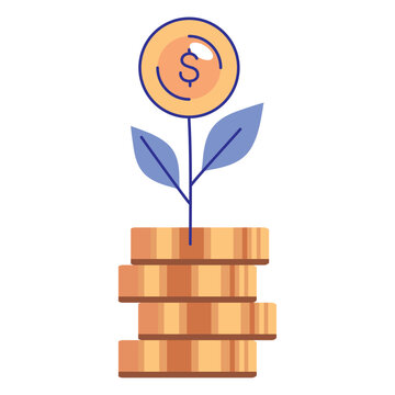 coins money plant