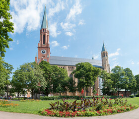 historic church Johanniskirche, district Haidhausen, munich city