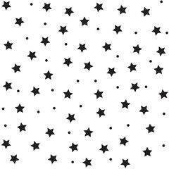 Star pattern. Seamless vector stars background. Cute festive Christmas and holidays ornament