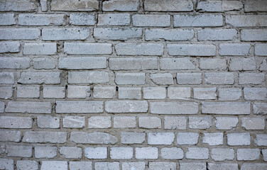 Brick wall background. Texture of a gray brick wall.
