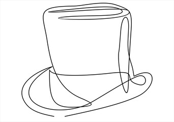 Top Hat Line -continuous line