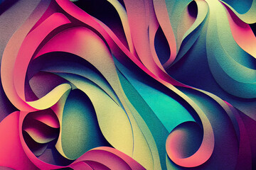 Illustration of colorful Abstract design graphic shape