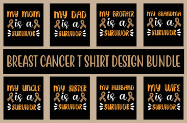 Breast cancer t shirt design bundle