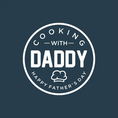 Cooking with Daddy logo template