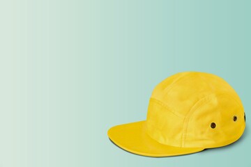 Classic basic cap on light background