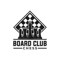 chess vector graphic template. board game strategy tactic icon illustration.