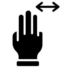 3x horizontal scroll icon