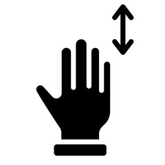 5x vertical scroll icon