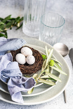 Cutlery set for Easter dinner