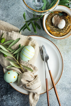 Cutlery set for Easter dinner