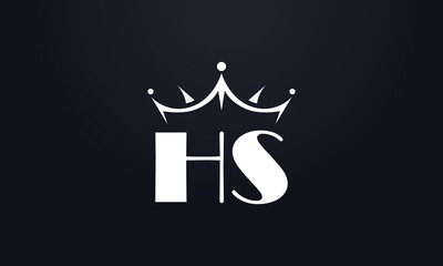 King crown logo design vector and extra bold queen symbol