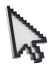 Fototapeta premium Arrow cursor icon isolated on transparent background