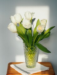 Autumn background with miniature annual Alyssum flower.
