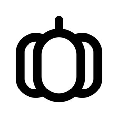 Bell Pepper Flat Vector Icon