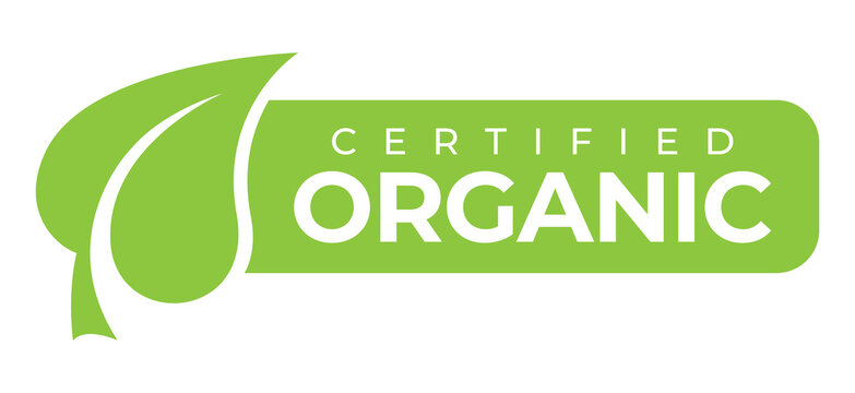 Certified organic badge PNG image.