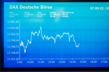 German stock exchange in Frankfurt, Germany - obrazy, fototapety, plakaty