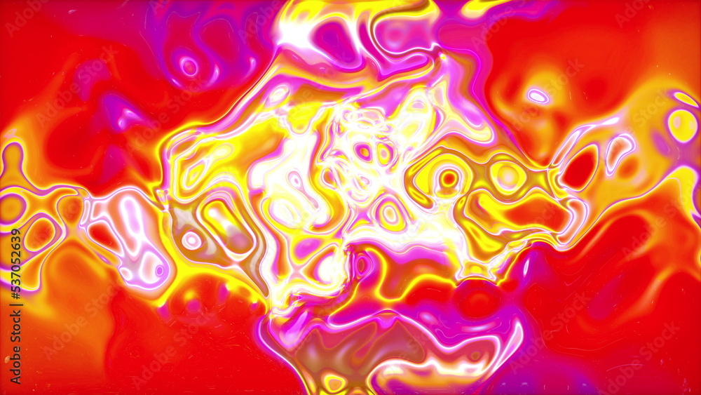 Poster turbulent glow. computer generated 3d render