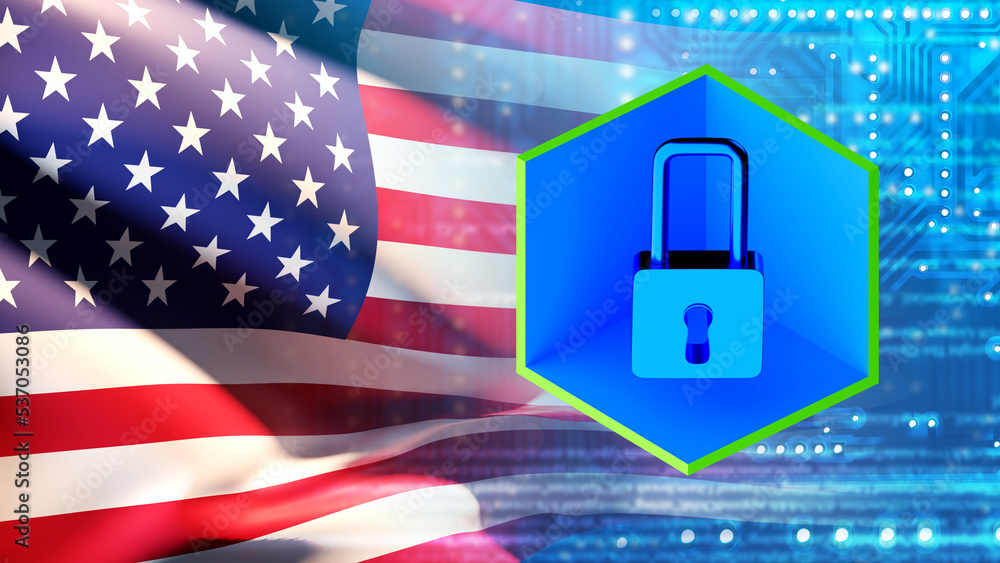 Aufkleber personal data protection in usa. it security. it data security in america. castle symbolizes protect