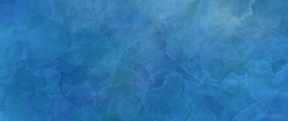 Blue watercolor vector art background for cards, flyer, poster, banner and cover design. Hand drawn illustration for your design. Place for text. Watercolour texture. Grunge backdrop.	