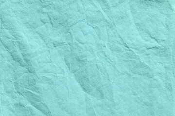 Blue crumpled kraft background paper texture