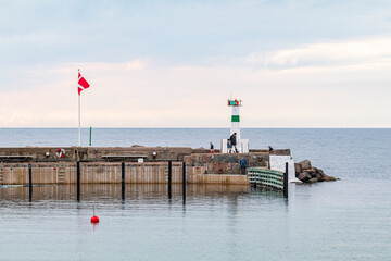 Mölle harbour and Kullaberg in Sweden