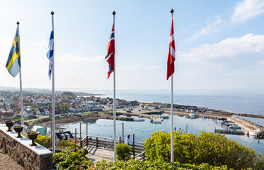 Mölle harbour and Kullaberg in Sweden