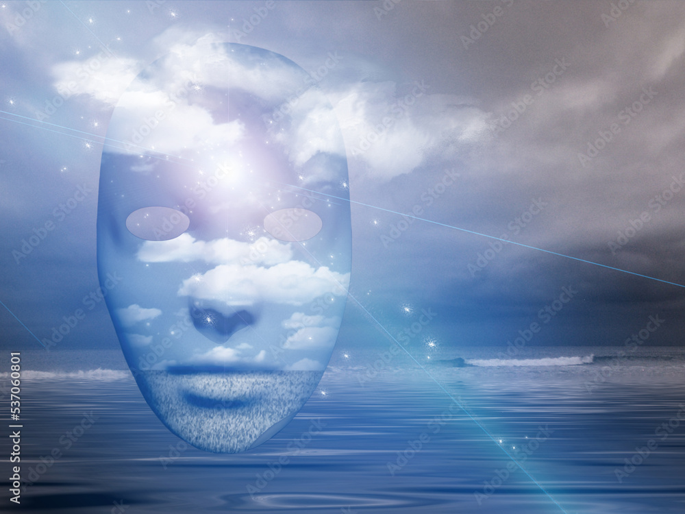 Poster mask in unreal scene