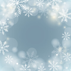 winter snowflakes shape - snow design element - christmas snowfall happy new year theme