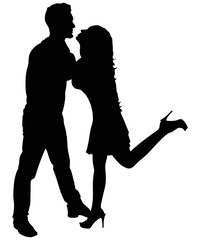 Young couple dancing