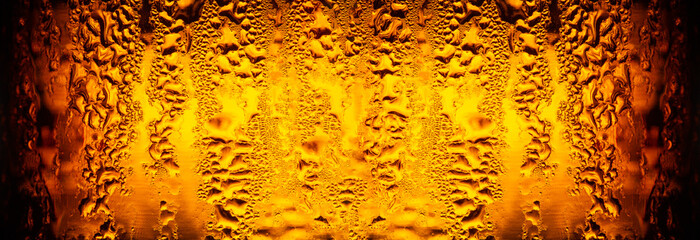 Macro beer bottle background,Beer background ,Water drops background 