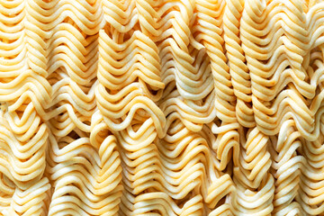 Macro dry noodles,Instant noodles texture background