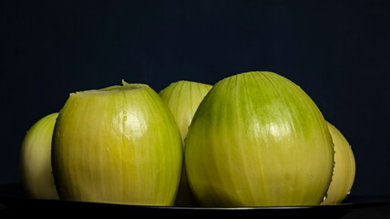 Huge peeled onion