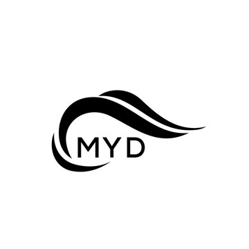 MYD letter logo. MYD blue image. MYD Monogram logo design for entrepreneur and business. MYD best icon.
