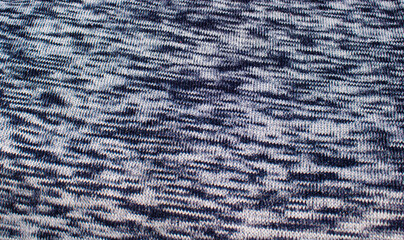 blue knitted fabric
