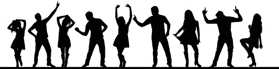 Dancing silhouettes