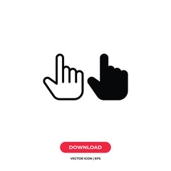 Obraz premium Hand icon vector. Finger sign