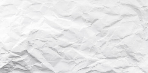 White crumpled paper texture background