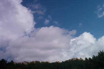 krajobraz widok góry niebo chmury 