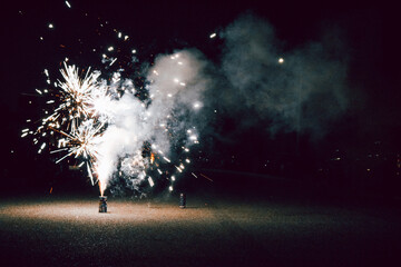 fireworks in the sky