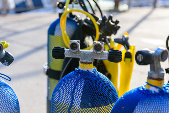 Botellas de aire comprimido para buceo