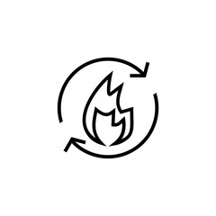 Metabolism, metabolic process line icon.