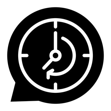 Oclock Glyph Icon