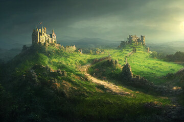 medieval fantasy castle