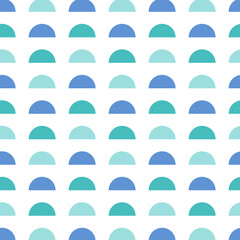 boho semicircles abstract vector seamless pattern