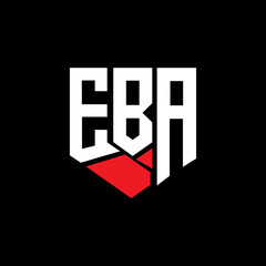 EBA letter luxury logo design on black background. EBA creative initials letter logo concept. EBA letter design.
